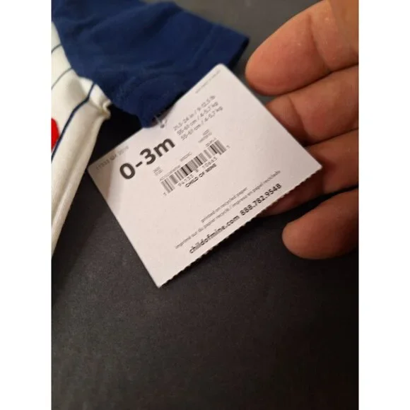 Child of Mine by Carter's Baby Boys' All Star One Piece 0-3 Month - Picture 2 of 5